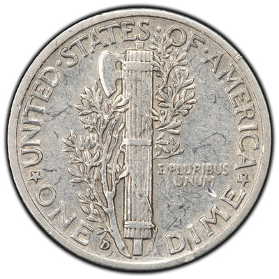 United States 1941-D Double Date 10 Cents Mercury Dime Silver Coin