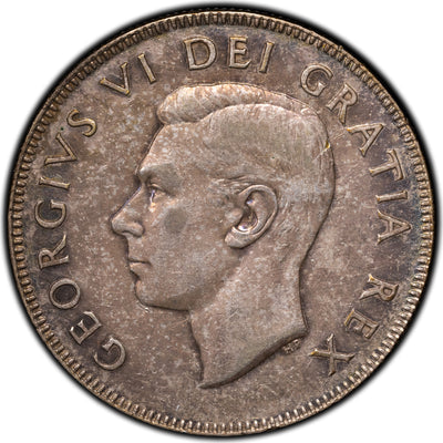 SOLD Canada 1949 Hoof/9 50 Cents Half Dollar Silver Coin