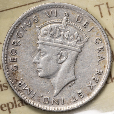 SOLD Newfoundland 1946c 5 Cents Silver Coin - ICCS VF-30