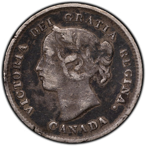 SOLD Canada 1896 5 Cents Silver Coin