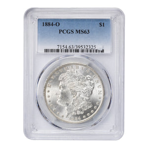 SOLD United States 1884-O $1 Morgan Dollar Silver Coin - PCGS MS-63