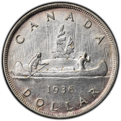 SOLD Canada 1936 $1 Dollar Silver Coin - Cleaned