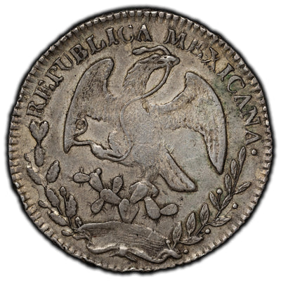 SOLD Mexico 1852 Pi-MC 8 Reales Silver Coin KM #377.12