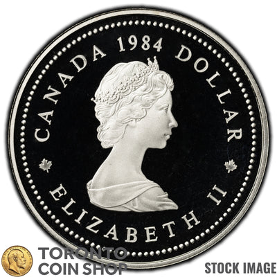 Canada 1984 $1 Nickel Coin Jacques Cartier - Proof Strike - In Capsule