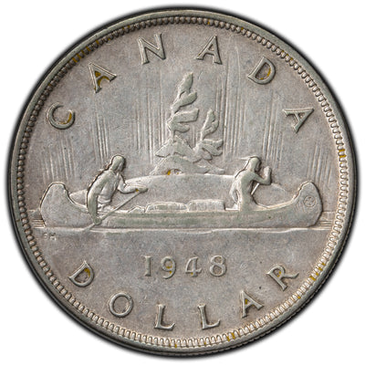 SOLD Canada 1948 $1 Dollar Silver Coin - Key Date Issue
