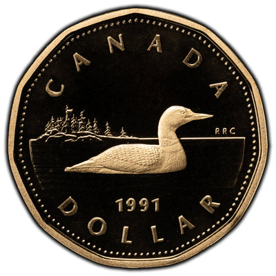 Canada 1991 $1 Dollar Coin - Proof Strike