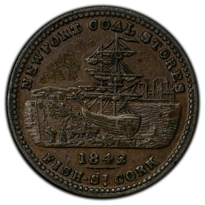 SOLD Ireland 1842 Cork S. Beale Grocer Token Batty #1430