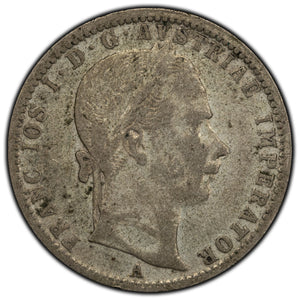 SOLD Austria 1861 1/4 Florin Silver Coin