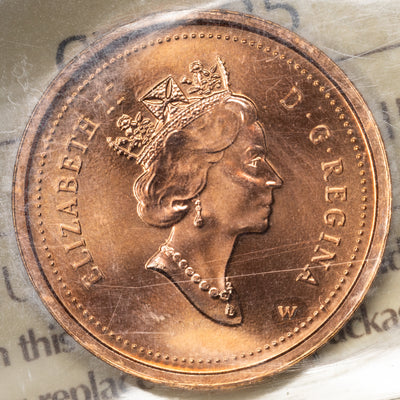 SOLD Canada 2000W 1 Small Cent Coin - ICCS MS-67 Red Numismatic BU
