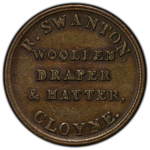 SOLD Ireland ND Cork R. Swanton Merchant Token Batty #1427