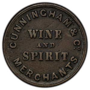 Ireland ND Antrim Cunningham & Co Merchants Token Batty #1423a