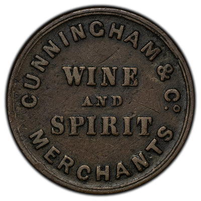 Ireland ND Antrim Cunningham & Co Merchants Token Batty #1423a