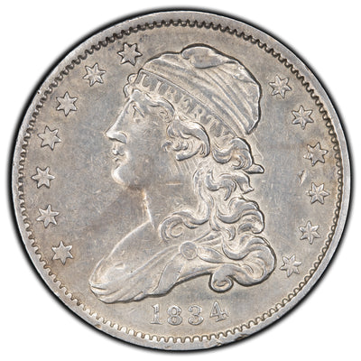 SOLD United States 1834 25 Cents Capped Bust Quarter Silver Coin - Cleaned