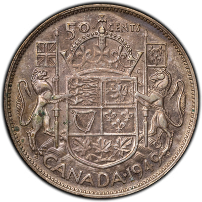 SOLD Canada 1949 Hoof/9 50 Cents Half Dollar Silver Coin