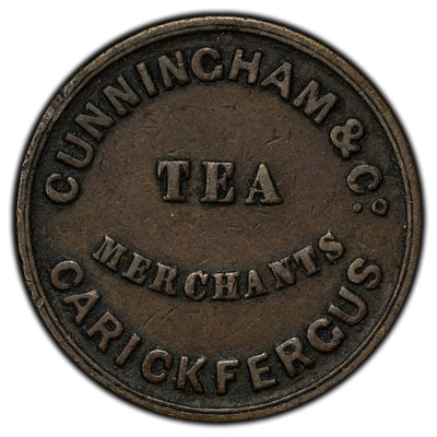 Ireland ND Antrim Cunningham & Co Merchants Token Batty #1423a