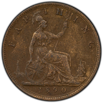 SOLD Great Britain 1890 Farthing Coin