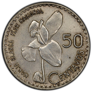 SOLD Guatemala 1962 50 Centavos Silver Coin