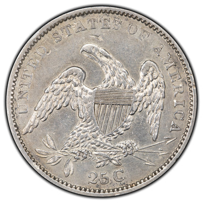 SOLD United States 1834 25 Cents Capped Bust Quarter Silver Coin - Cleaned
