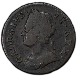 SOLD Great Britain 1746 Farthing Coin KM #581.2