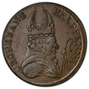 SOLD Ireland 1795 Wicklow 1/2 Half Penny Token D&H #54