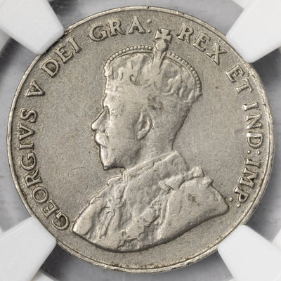 SOLD Canada 1925 5 Cents Nickel Coin - NGC VF-35