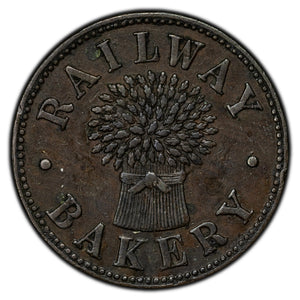 SOLD Ireland Belfast B. Hughes Railway Bakery Farthing Token Batty #1403