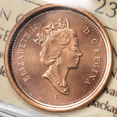 SOLD Canada 2003P 1 Small Cent Coin - ICCS MS-67 Red