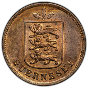 SOLD Guernsey 1899-H 1 Double Coin