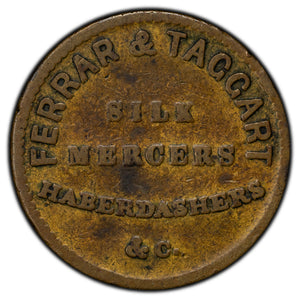 Ireland ND Belfast Ferrar & Taggart Farthing Merchant Token
