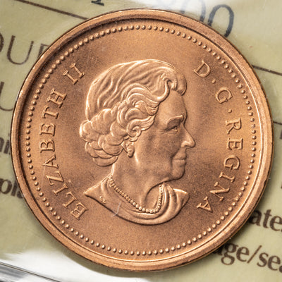 SOLD Canada 2003 New Effigy 1 Small Cent Coin - ICCS MS-67 Red