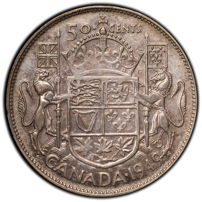 SOLD Canada 1949 Hoof/9 50 Cents Half Dollar Silver Coin