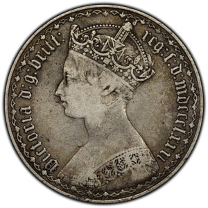 SOLD Great Britain 1881 One Florin Silver Coin