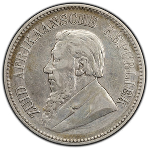SOLD South Africa 1895 2 1/2 Shillings Silver Coin