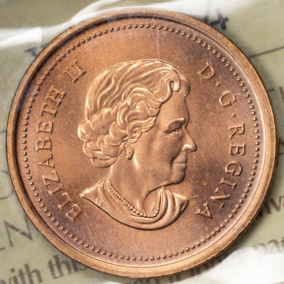 SOLD Canada 2004 1 Small Cent Coin - ICCS MS-67 Red