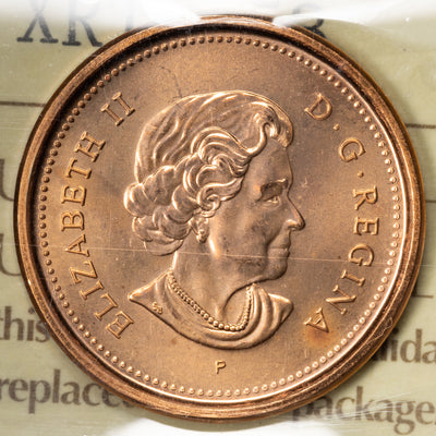 SOLD Canada 2005P First Day 1 Small Cent Coin - ICCS MS-67 Red