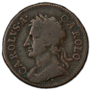 SOLD Great Britain 1672 Farthing Coin KM #436.1