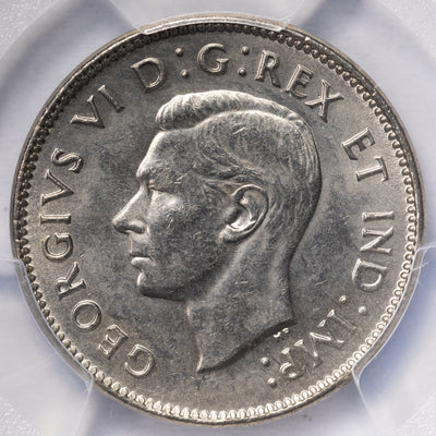 SOLD Canada 1938 5 Cents Nickel Coin - PCGS MS-63
