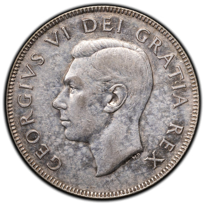 SOLD Canada 1949 Hoof/9 50 Cents Half Dollar Silver Coin
