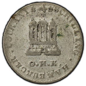 SOLD Germany Hamburg 1797 4 Schilling Silver Coin