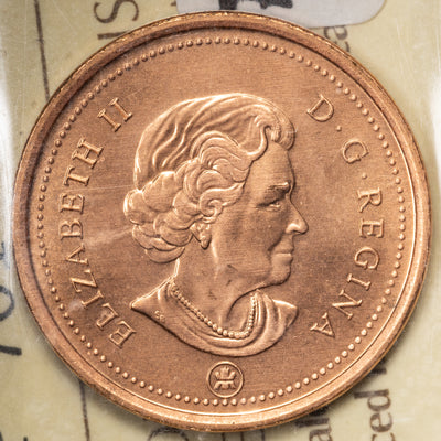 SOLD Canada 2006 RCM Logo 1 Small Cent Coin - ICCS MS-67 Red