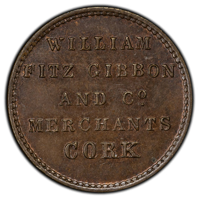 Ireland ND Cork William Fitz Gibbon and Co Merchant Token