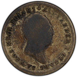 SOLD Poland 1824 2 Zlote Silver Coin