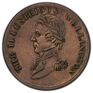 SOLD Ireland 1816 Wellington Token WE-10A3 W-2022 - Cleaned