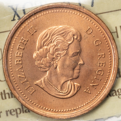 SOLD Canada 2006 1 Small Cent Coin - ICCS MS-67 Red