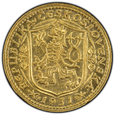 SOLD Czechoslovakia 1931 1 Ducat Gold Coin