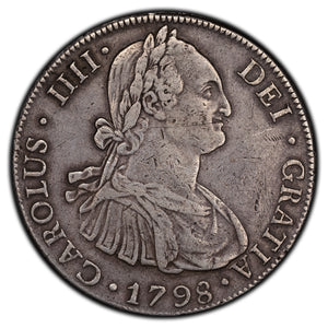 SOLD Bolivia 1798 PTS-PP 8 Reales Silver Coin