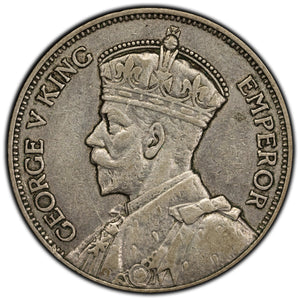 SOLD New Zealand 1935 One Florin Silver Coin