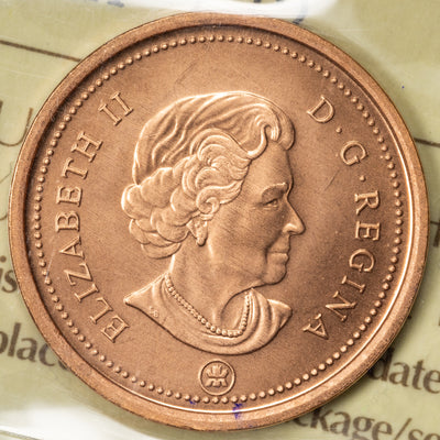 SOLD Canada 2007 Non Magnetic 1 Small Cent Coin - ICCS MS-67 Red