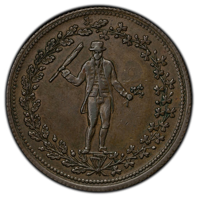 Ireland Thomas holiday Pure Copper Preferable to Paper 1/2 Half Penny AM-4 W-2012