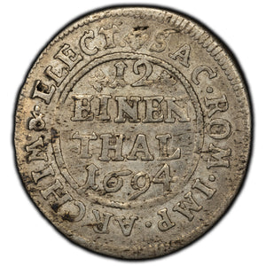 SOLD Germany Saxony 1694 1/12 Thaler Silver Coin